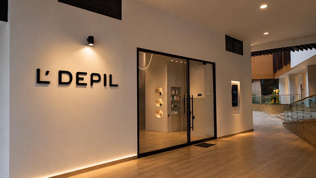Fachada L'Depil Iluminada